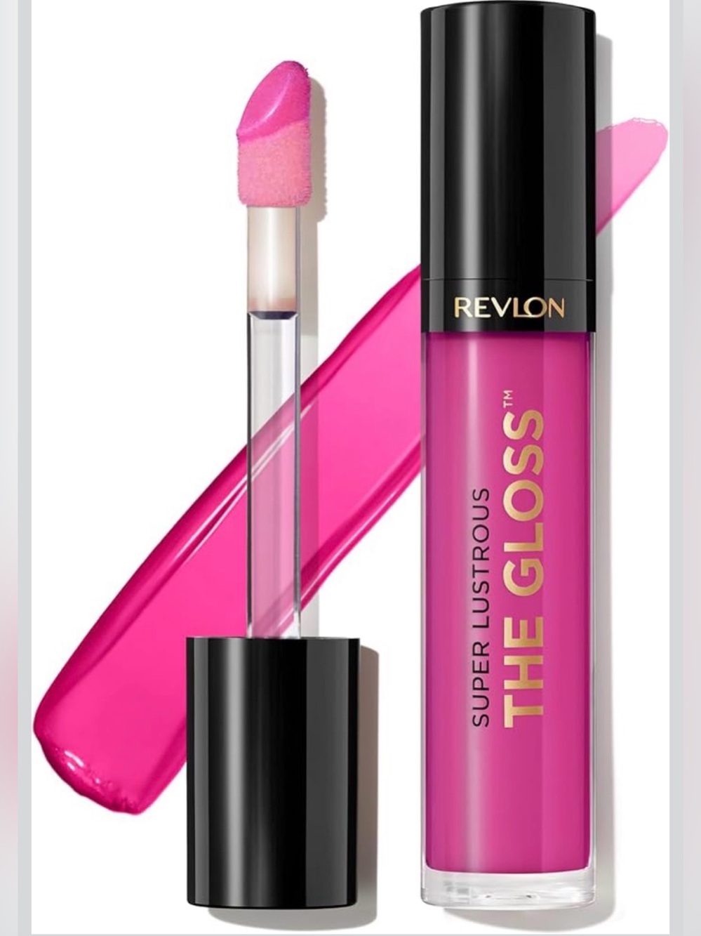 Revlon Super Lustrous Lip Gloss Hydrating, High Shine Finish, 232 Pink Obsessed
